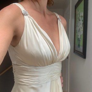 DINA BAR-EL  Silk evening gown/wedding dress